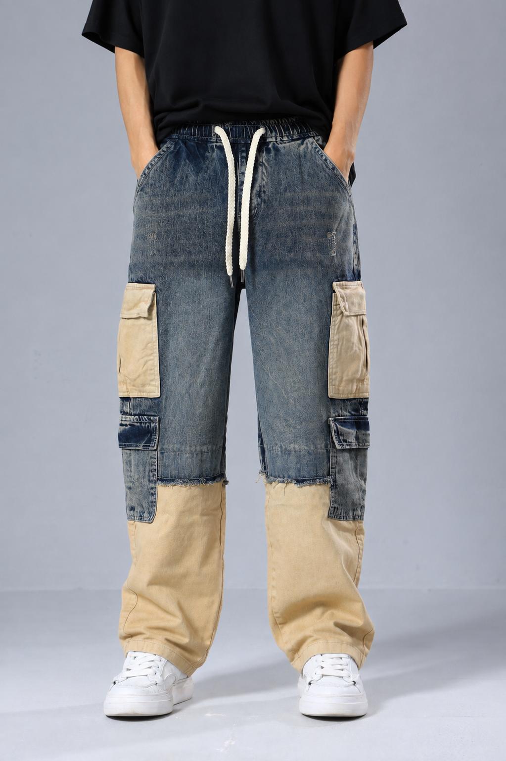 Youth Carpenter Jeans with Contrast Panel Details (L172 \ 16)