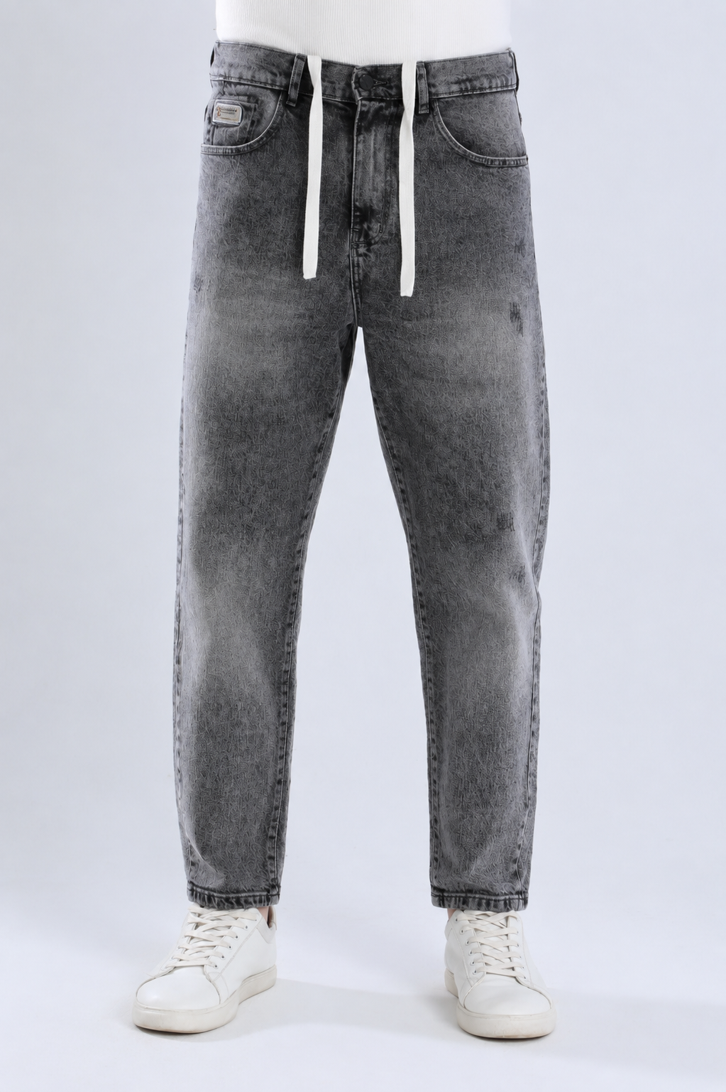 Wide-Leg Jeans with Back Pocket Detail (L200)